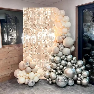 Modular Glitter Backdrop Panels | Sparkle Party Wall Decor for Graduation Birthday Photo Background