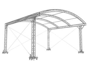 Professional Arch Dome Roof Truss Display With High Quality Stage Lighting Truss