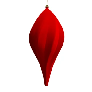 The Decorations Placed Beside the Christmas Tree Are 60 Centimeters in Size and Made of Plush-textured Plastic Balls.