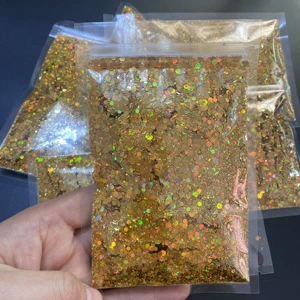 Bulk Chunky Glitter Sequins 24 Colors Holographic Mix Polyester Glitter for Craft Body Party Decorations