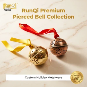 65mm 75mm Large Iron Christmas Jingle Bells Giant Metal Ball Ornaments For Wreath Making Decoration DIY Crafts