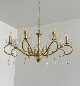 Wedding Gold Color LED Ceiling Light Chandelier Wedding Props Supplies Decoration T Stage Ceremony Pavilion Road Lead