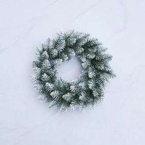 Artificial Christmas Wreath Grass Ring Door Hanging Holiday Home Decoration
