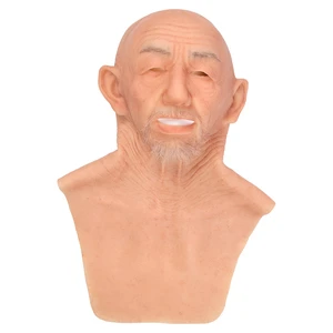 Silicone Head Party Masks Man Face Silicon Mask for Cosplay Crossdressing Party Human Full Head Cover Drag Queen TS