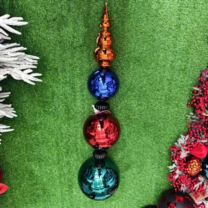 New Year and Christmas Outdoor Courtyard Garden Atmosphere Decoration Plastic Balls Window Display Christmas Ball Strings