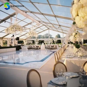 Custom Tents For Events Outdoor Clear Wedding 18X8 Mts Foldable Outdoor Event Arch Tent Heavy Drapes Event Tent