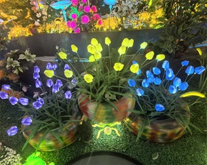 LED Metal Tulip Flower Lights for Christmas Wedding Party Decorations Indoor/Outdoor Use IP65 Rated
