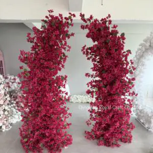Event Wedding Backdrop Gate Decor Floral Arch Wholesale Silk Wedding Flower Arch with Stand