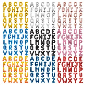 Hot Selling 16 40 Inch Gold/Sliver/Red/Blue/Rose Gold Globos A-Z Alphbet Balloon Letters Foil Helium Ballons