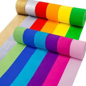 Wholesale Factory Direct Recycled Pearl Colors Crepe Paper Rolls for Party Decorations Weddings and Festival Celebrations