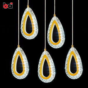 Wedding Backdrop LED Hanging Lights Chandelier Acrylic Material Elegant Modern Design for Wedding Arch Ceiling Decorations