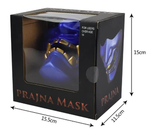 ActionUnion Evil Smile Halloween Cosplay Half Face Ghost Samurai Mask Tactical for Festival Party CS Hunting