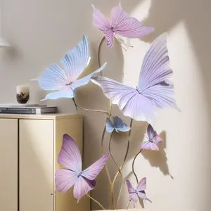 Beautiful Display Butterfly Paper Art Flower Simulation Three-dimensional Stage Decoration Props Romantic Wedding Flower World