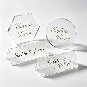 Custom Acrylic Wedding Welcome Sign Table Seating Name Plate
