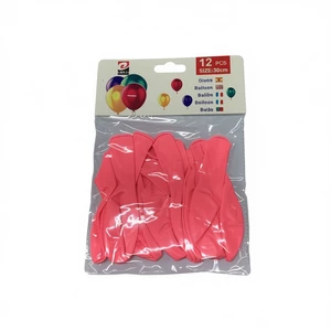 Pink Disposable Latex Round Birthday Party Balloons