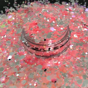High Quality High Sparkly Opal Mix Glitter Nail Decoration New Arrival Bulk Wholesale Halloween Christmas Party Heart Star