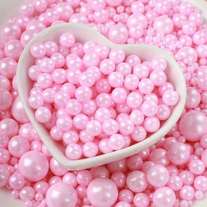 Pink Candy Cake Decoration Size Sugar Beads Dream Pearl Candy Cake Decorative Accessories for Ice Cream Dessert Decoration
