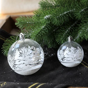 Hot Selling 6cm Box Colored Christmas Ball Decoration Factory Price Hanging Ball Tree Hanger