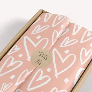 Hot Sale Customized Design Thin Wrapping Paper Pink Colorful Wholesale Paper Tissue Packaging Gift