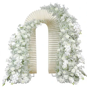 Promise Baby Breath Silk & Plastic Flower Arch Artificial Wedding Backdrop Decoration Model PFA-114