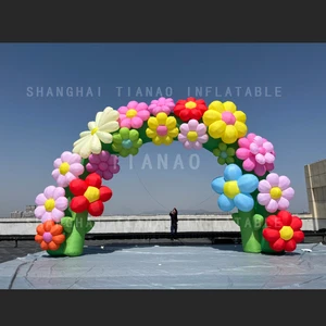 Inflatable Flower Arch Inflatable Arch with Flower Inflatable Archway for Advertising Decoration