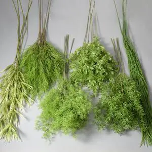 Manufacturer Wedding Forest-themed Green Flower Materials Leaves Wedding Hall Ceiling Decoration Artificial Flowers Green Plants