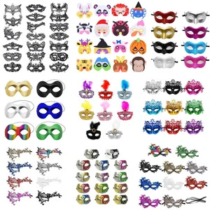 Women Man Lace Eye Party Masks for Masquerade Venetian Carnival Prom Party Masks