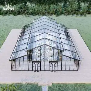Luxury Modern Glass Tent Clear Roof Party Event Tent Orangerie Wedding Marquee Tent