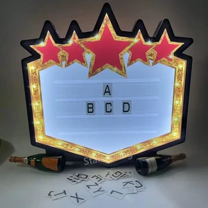 Odm Acrylic Light up Led Letters Sign Board Custom Logo for Wedding Restaurant Party Bar Event Decor Brand Advertising Display