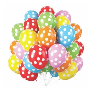 Polka Dot Party Balloons Birthday Anniversary & Baby Shower Decoration Pack of 50 for Best Wholesale Price