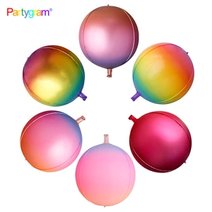 22inch Helium Balloon 4D Birthday Party Decoration Round Foil Globo Balloons