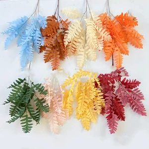 Party Wedding Hall Ceiling Cypress Leaf Cloth Artificial Leaf Flowers Wedding Ceiling Decoration