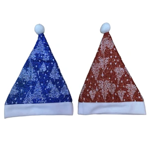 Hot Sale High Quality Unisex Velvet Santa Hat Christmas Hats for Adults and Kids