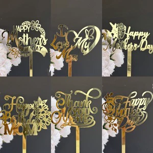 Ins Mother's Day Cake Decoration Cake Topper Mother's Day Mom Birthday Acrylic Cake Decoration