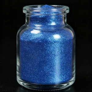 High Flash Bright Blue Pearlescent Glitter Pigment From Guangdong for Industrial Beauty Coating