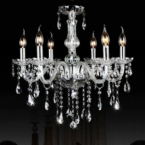 Simple Luxury Crystal Glass Chandelier Pendant Light For Wedding Living Room Bedroom Dining Room Hotel Lobby Lighting