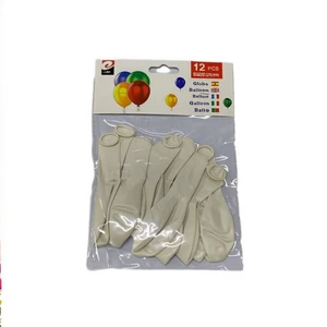 White Disposable Latex Party Balloons for Kids