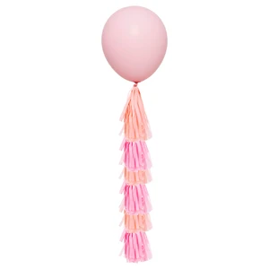 Xieli Vietnam 36 Inches Jumbo Balloon with Pastel Tassel Tail for Birthday Party Decorations