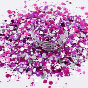 Cheap Factory Price Champagne Maple Four Leaf Clover Sequin Party Favor Glitter Supplier Moq 1kg