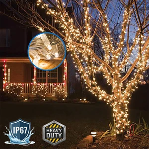 Wholesale PVC Led Garland 10m 20m 50m 100m Indoor Outdoor Waterproof IP67 Copper Wire Garden Street Decoration Party Wedding