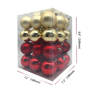 Shopping Mall Decorative Ornaments Indoor Xmas Anti-drop Plastic Christmas Balls
