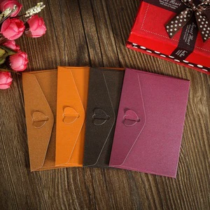 Custom Colorful Specialty Paper Bag Postcard Wedding Envelope Bag Gift Invitation Paper Envelope Bag