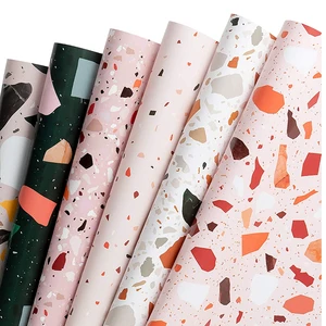 Wholesale Christmas Custom Flower Gift Wrapping Paper Roll For Vintage Gift Wrapping Packaging