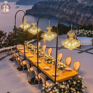 Wedding Light Props Crystal Chandelier Luxury Party Events Stage Decorative Lights Wedding Arch Wedding Centerpieces