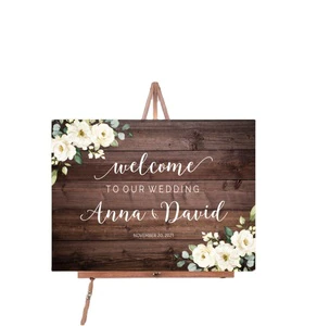 Rustic Wedding Decoration Welcome Wedding Template Reception Sign Printable Welcome Wedding Sign Wood Welcome Poster Sign
