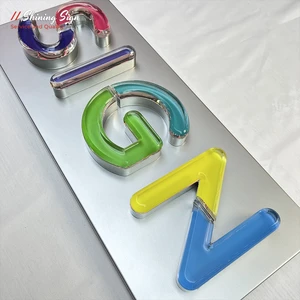 Modern Jelly Style Acrylic LED Sign - Waterproof Custom Light for Restaurant/Wedding - Dimmable Pastel Decor Signage