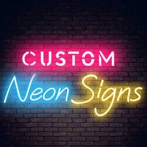 Custom Neon Signs Personalized Dimmable LED RGB Neon Lights Signs For Wall Decor Bedroom Wedding Birthday Bar Company Logo Name