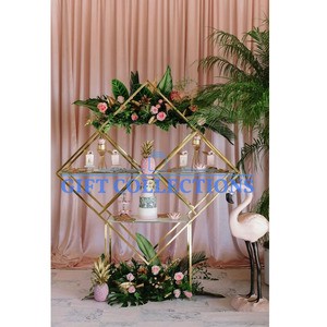 Wedding Backdrop Arch Modern Vintage Design Customized Sizes Flower Decor Arrangement for Party Stage and Balloon Decoration