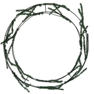 Supplies Wholesale Dark Green Steel Wire for Christmas Wreath Rings 2.3mm Diameter Door Decorative Flowers & Wreaths