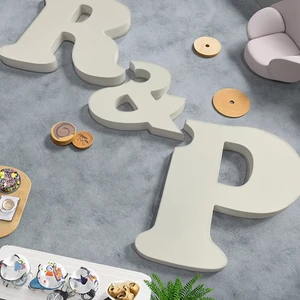 Custom 3D White Acrylic Letters PVC Letters For Business Bars Weddings Shops Offices Party-Non-Luminance Sign For Home Use